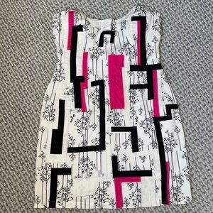 MINUET Strapless Geometric Pattern dress - Size Small